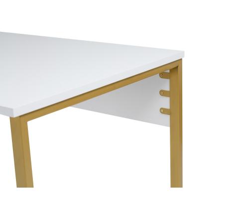 Twin Study Desk - White, Gold