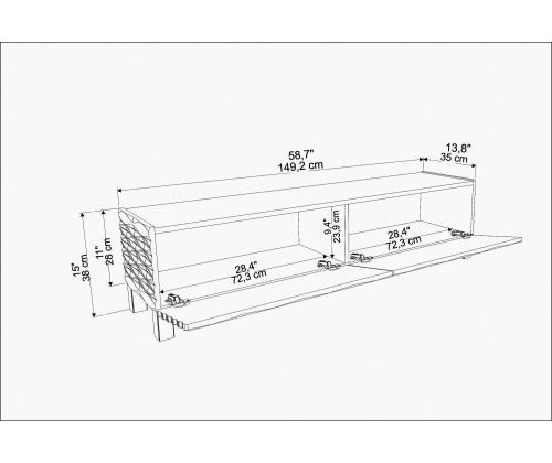 TV laud Lerze - White, Ephesus