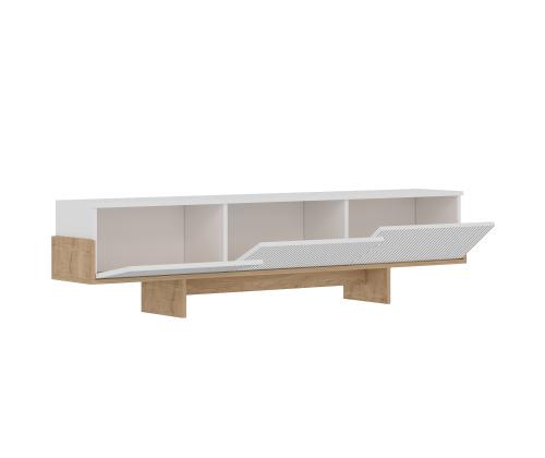 TV laud Hege - White, Sapphire Oak