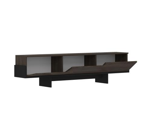 TV laud Hege - Walnut, Black