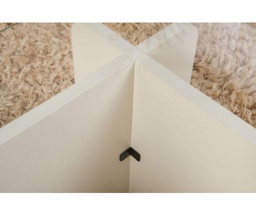 Kohvilaud Flavio - Wooden White