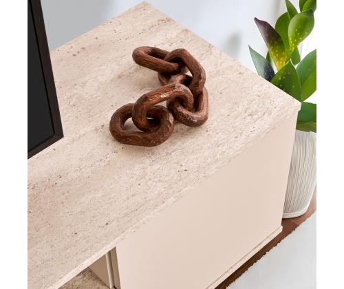 TV laud Veramont - Mink, Travertine