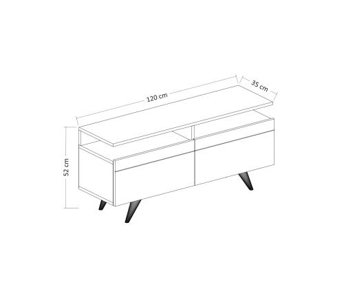 TV laud Berlin 120 - White
