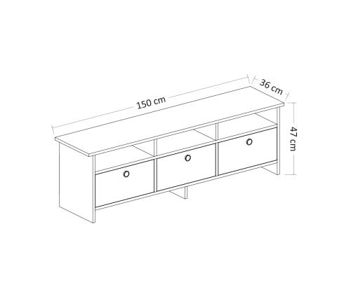 TV laud Oslo - Anthracite