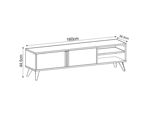 TV laud Benoit - Wood Black