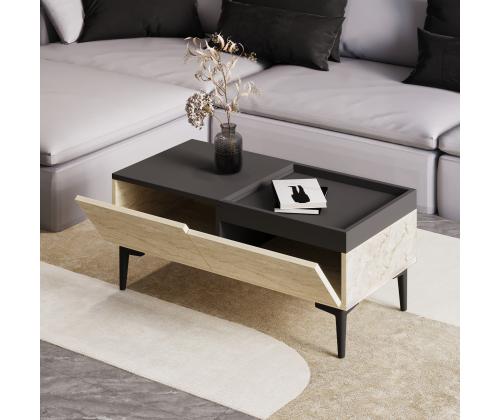 Kohvilaud Mia - Travertine, Anthracite