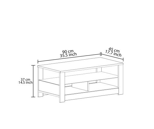 Kohvilaud Aydos - Grey, Travertine