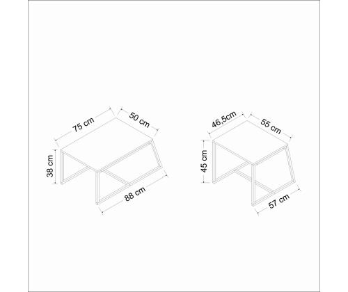 Kohvilaud Minimal - Travertine