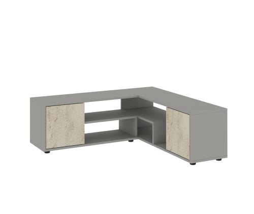 TV laud Rosa - Grey, Travertine