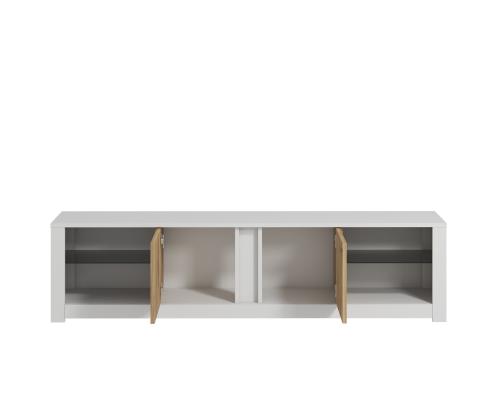 TV laud Aydos - White, Oak