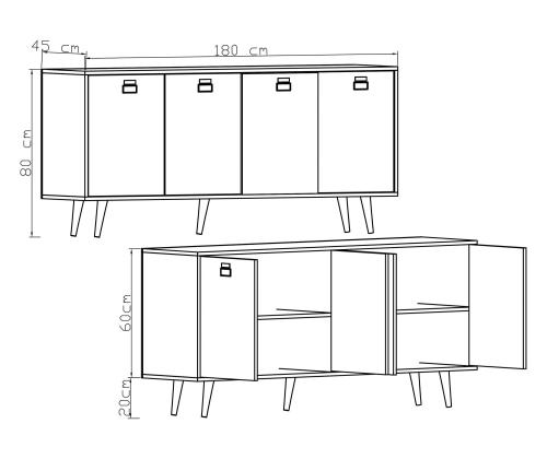 Mirza Modern 180 - Sapphire Oak