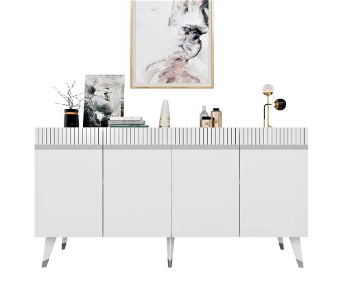 Defne - White, Silver