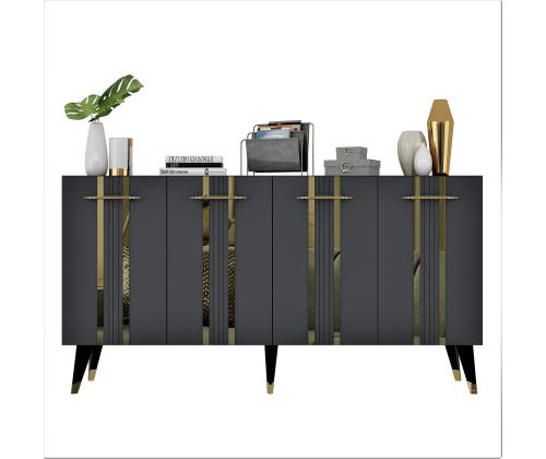 Asel - Anthracite, Gold