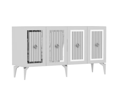 Nora - White, Silver