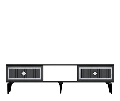 TV laud Nil - Anthracite, Silver