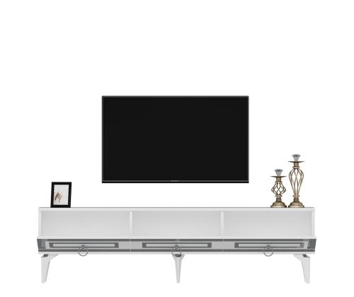 TV laud Karya - White, Silver