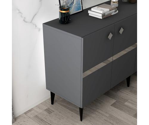 Iris - Anthracite, Silver