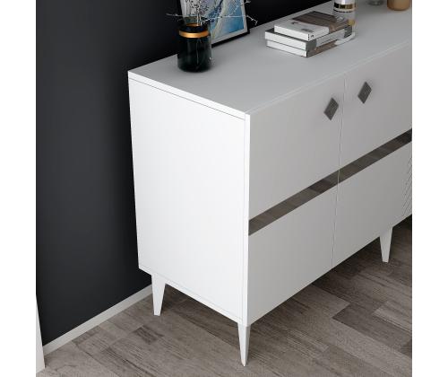 Iris - White, Silver