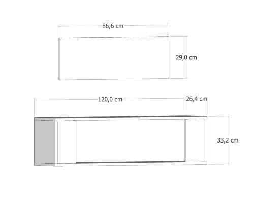 TV laud Restol 2 - White