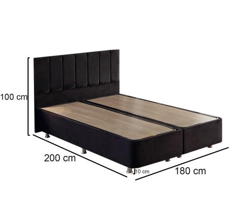 Ela Double - Black (180 x 200)