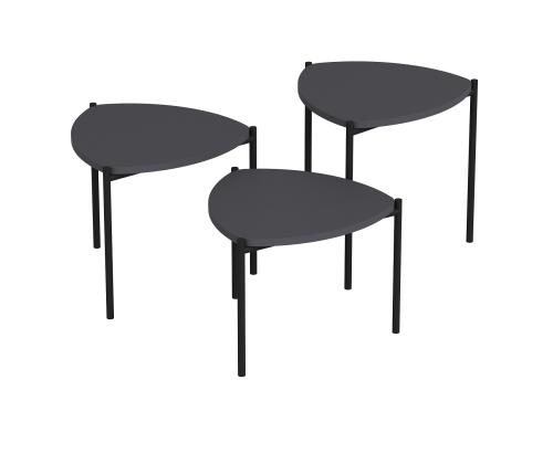 Mööblikomplekt lauad Lenny - Anthracite