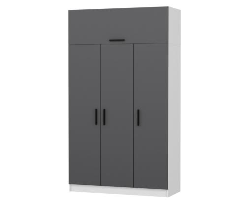 Minar 3 Kapak 2 Çekmece 235 - White, Anthracite