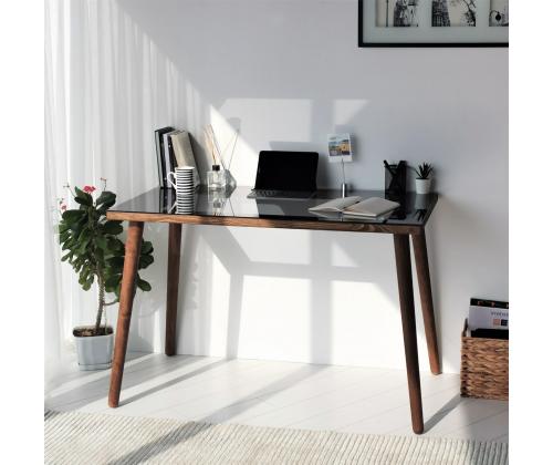 Cozy Çalışma Masası Ahşap Temperli Cam