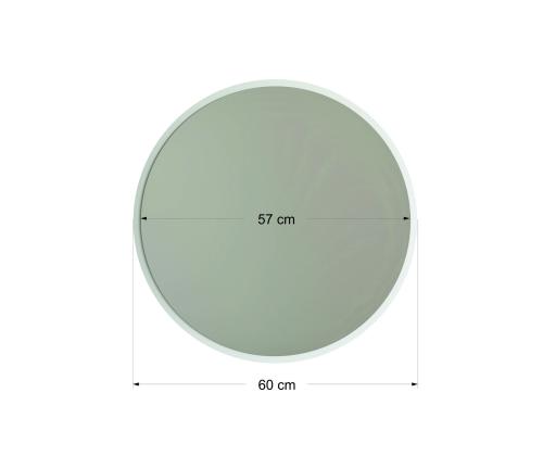 Peegel Dekoratif Yuvarlak Ayna Beyaz A706