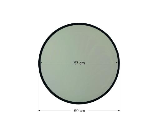 Peegel Dekoratif Yuvarlak Ayna Siyah A711
