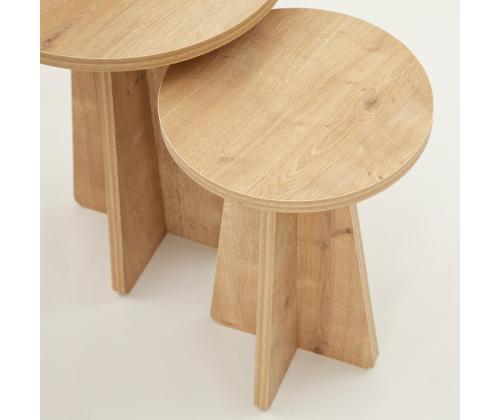 Mööblikomplekt lauad Mushroom - Sapphire Oak