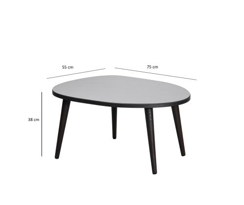 Kohvilaud Gusto - Black, Fume