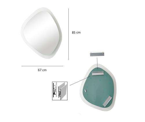 Peegel Aqua Soho - Transparent