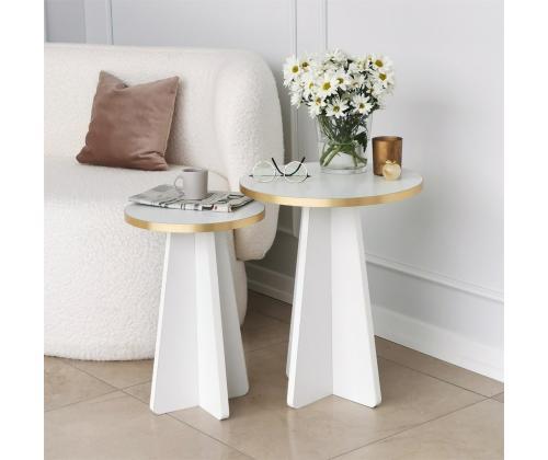 Kohvilaud Mushroom 2 - Gold, White