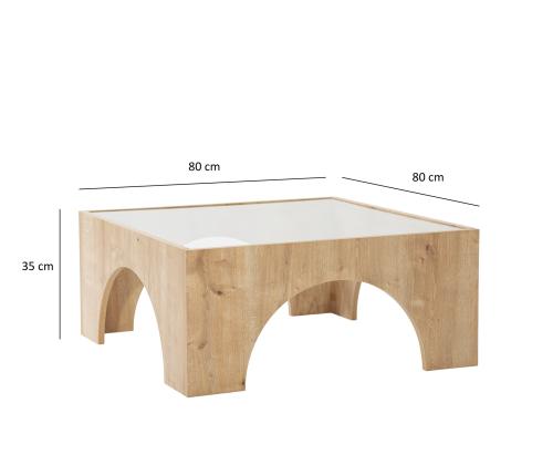 Kohvilaud Seine - Sapphire Oak, Transparent