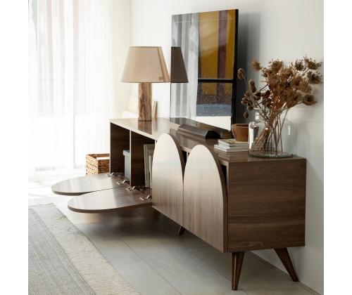 TV laud Mesta - Walnut v2