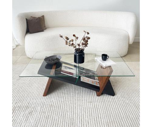 Kohvilaud Livello - Black, Chesnut