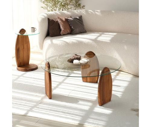 Kohvilaud Surf - Chesnut, Transparent