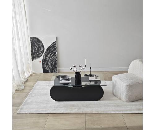 Kohvilaud Brise - Black, Transparent