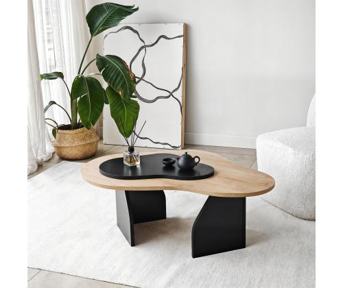 Kohvilaud Melted - Sapphire Oak, Black