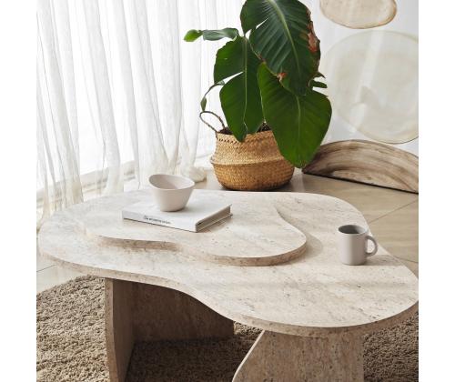 Kohvilaud Melted - Travertine