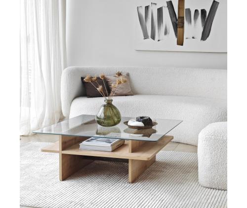 Kohvilaud Saga Square - Sapphire, Transparent