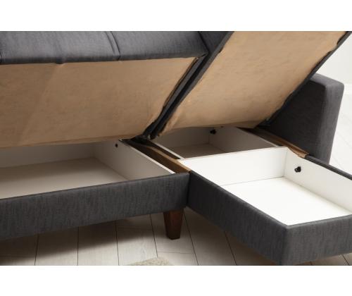 Diivan Polya - Dark Grey