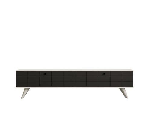 TV laud Alberi - Anthracite, White