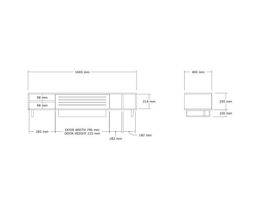TV laud Safir - Travertine