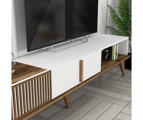 TV laud Milan TV - Walnut, White