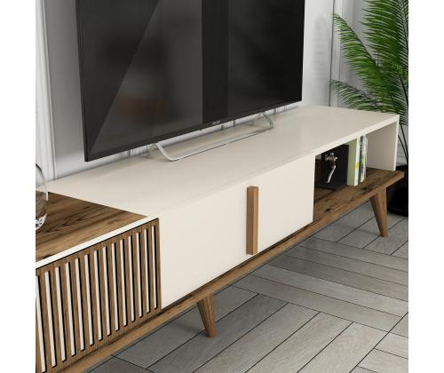 TV laud Milan TV - Walnut, Cream