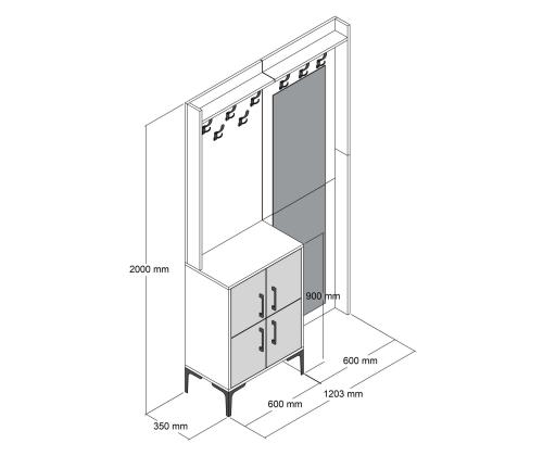Berlin BC - Walnut, White