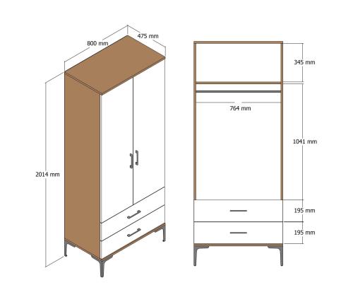 Kumsal T - Walnut, Anthracite