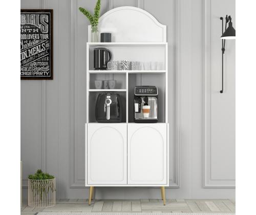 Kohvilaud Lyon 80 - White, Gold