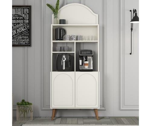 Kohvilaud Lyon 80 - Cream, Walnut